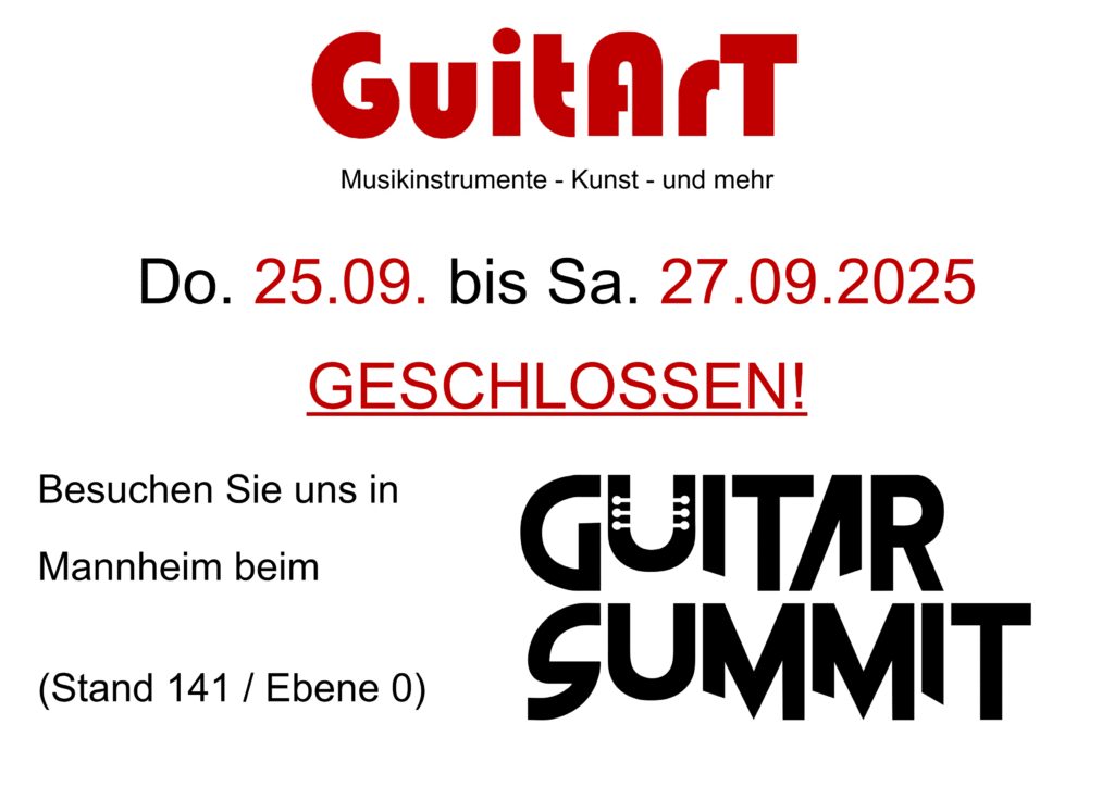 geschlossen wg Guitar Summit